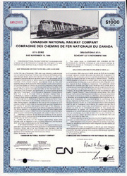Canadian National Railway $1000 bond 1976 (Canada) 