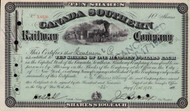 Canada Southern Railway stock certificate 1928 (Canada)