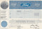 Ford Motor Company 1980 stock certifcate