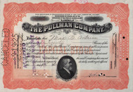 Pullman Company stock certificate 1925 (Illinois)
