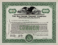 Baltimore Transit Company common stock voting trust certificate 1935 (Maryland)