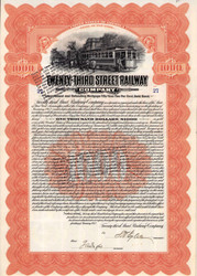 Twenty-Third Street Railway $1000 gold bond certificate 1912 (New York)
