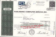 Publishing Computer Service stock certificate (Delaware)