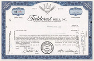 Fieldcrest Mills stock certificate 1965 (North Carolina) - towels and linens