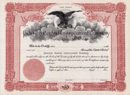 Paterson Central Improvement Company stock certificate c1911 (New Jersey)