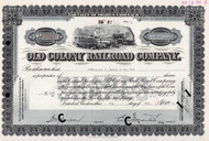 Old Colony Railroad Company stock certificate 1940s (Boston Massachusetts) 