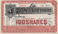 Bay State Gas Company stock certificate 1901 (Massachusetts)