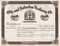 City and Suburban Railway Company stock certificate c1891 (Memphis Tennessee)