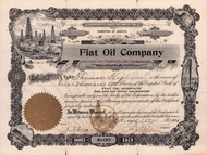 Fiat Oil Company stock certificate 1904 (Arizona)