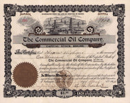 Commercial Oil Company stock certificate 1913 (Arizona)