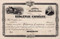 Ridgeway Company stock certificate c1868 (North Carolina)