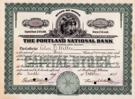 Portland National Bank stock certificate 1928 (Maine)