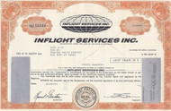 Inflight Services Inc stock certificate