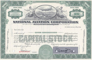National Aviation Corporation - specimen stock certificate