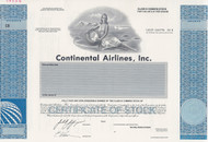 Continental Airlines, Inc specimen stock certificate