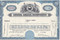 National Airlines stock certificate - blue