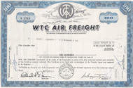 WTC Air Freight stock certificate 