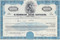 United Air Lines 1970's bond certificate - blue 