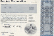 Pan Am Corporation stock certificate