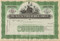 Manufactured Rubber Company stock certificate - green