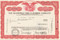 Mansfield Tire and Rubber Company stock certificate - red