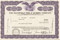 Mansfield Tire and Rubber Company stock certificate - purple