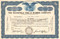 Mansfield Tire and Rubber Company stock certificate - blue