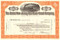 United New Jersey Rail Road and Canal Company 1970's stock certificate - orange