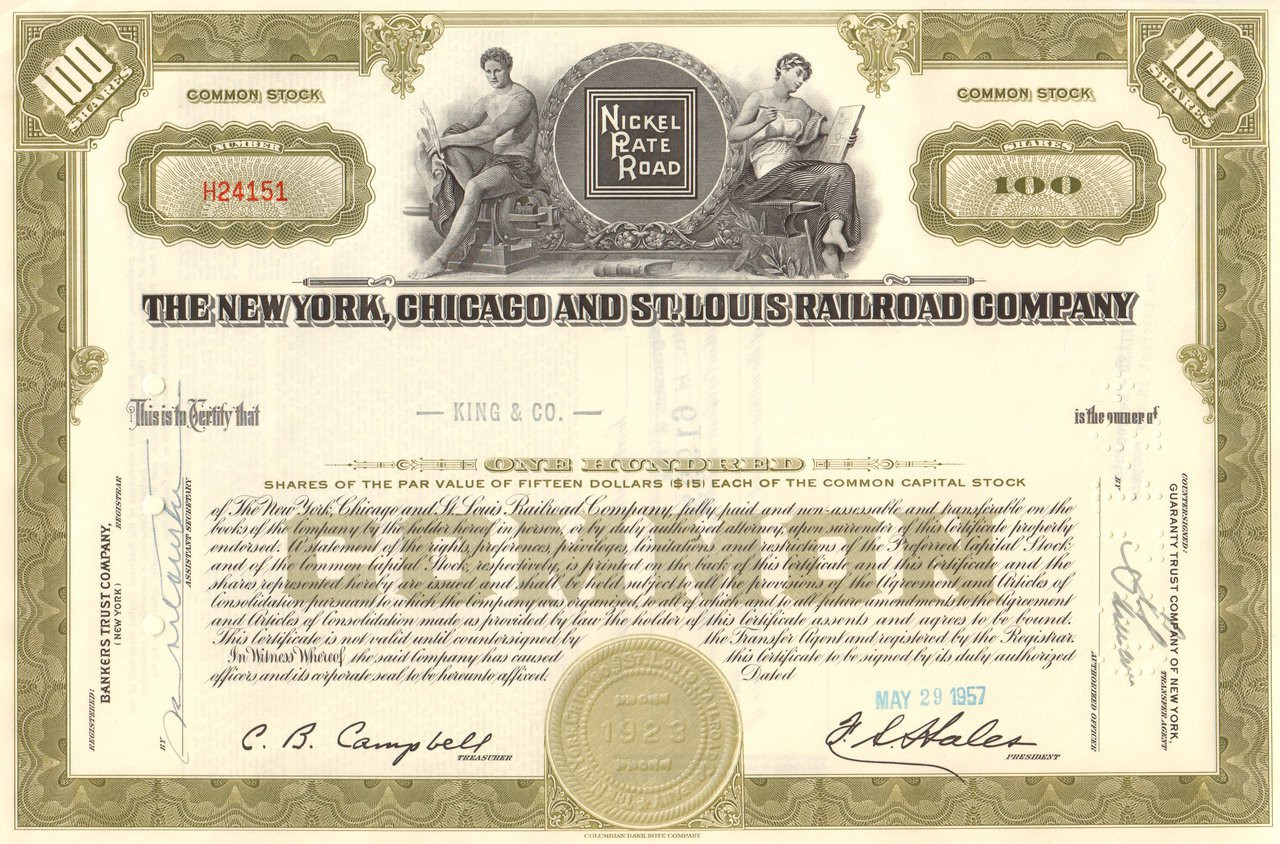 The New York, Chicago and St. Louis Railroad Co.