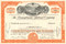 Pennsylvania Railroad (Horseshoe Curve) stock certificate - orange