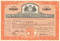Pennsylvania Railroad (State Seal) stock certificate - orange