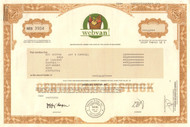 Webvan stock certificate 2001