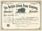 Buffalo Steam Pump Company circa 1889 stock certificate 