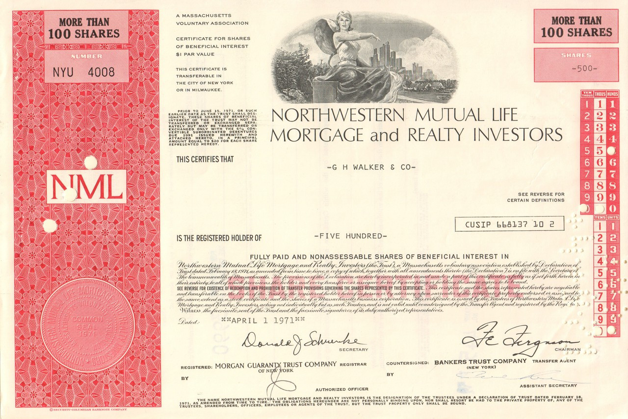Northwestern Mutual Life Mortgage and Realty Investors stock ...