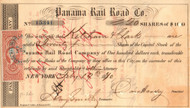Panama Rail Road Co.stock certificate 1870