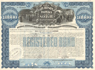 Atchison, Topeka, and Santa Fe Railway $10,000 bond 1978