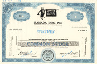 Ramada Inns Inc. specimen stock certificate 