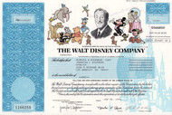 Walt Disney Company stock certificate 1995 (Michael Eisner as chairman)
