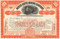 North Butte Mining Company stock certificate 1930's - orange