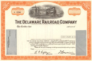 Delaware Railroad Company stock certificate circa 1960's
