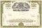 Sun Oil Company stock certificate 1970's - olive