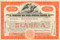 Burrard Dry Dock Limited stock certificate 1960's - orange