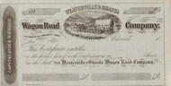 Weaverville and Shasta Wagon Road Company stock certificate circa 1857  (California)