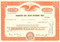 Washington Real Estate Investment Trust stock certificate 1971 (DC REIT) - orange