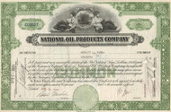 National Oil Products stock certificate 1940's