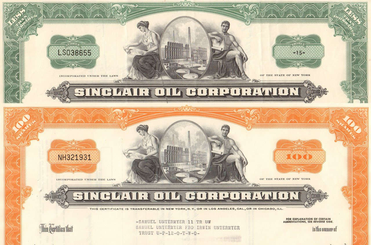 Details about   Sinclair Oil Corporation $1000 bond 