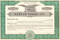 Santa's Trees Inc. stock certificate 1950's - green