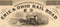 Erie & Ohio Rail Road stock certificate circa 1852 - top vignette