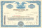 Jefferson Stores Inc stock certificate 1960's - blue