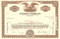 Jefferson Stores Inc stock certificate 1960's - brown